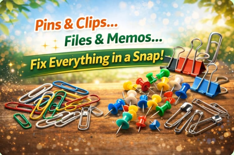 PAPER CLIPS & PINS