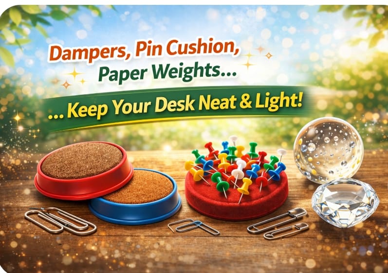 DAMPER, PIN KUSHAN & PAPER WEIGHT