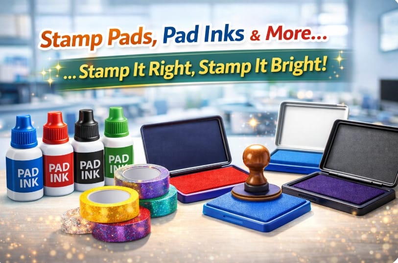 STAMP PAD AND PAD INKS